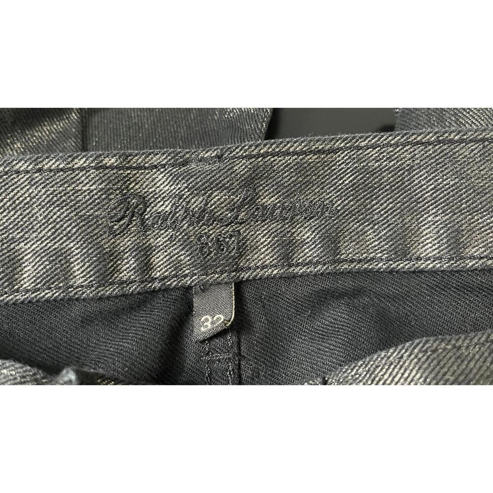 RALPH LAUREN BLACK LABEL GUNMETAL JEANS - Picture 11 of 12